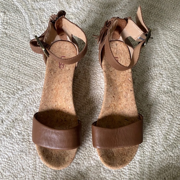 Ugg size 8 cork wedged heels! - Picture 3 of 6